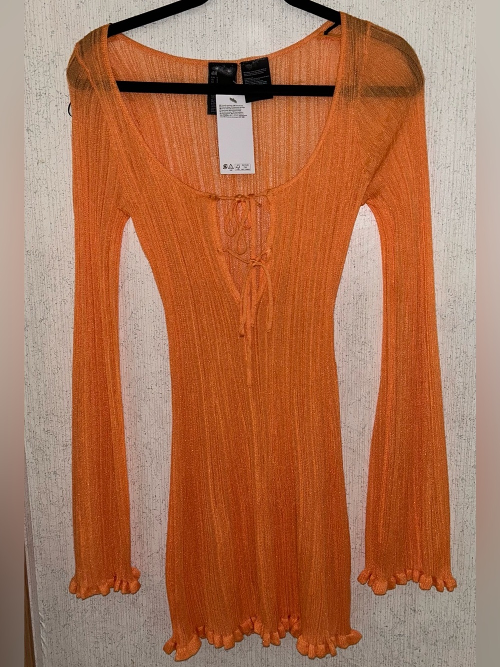 Orange bikini coverup dress